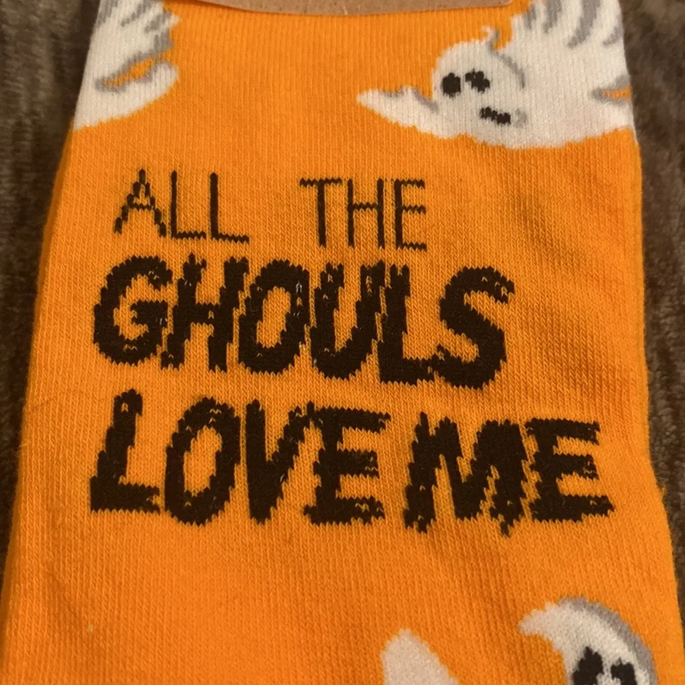 K Bell‎ Halloween All The Ghouls Love Me Ghost Socks Unisex